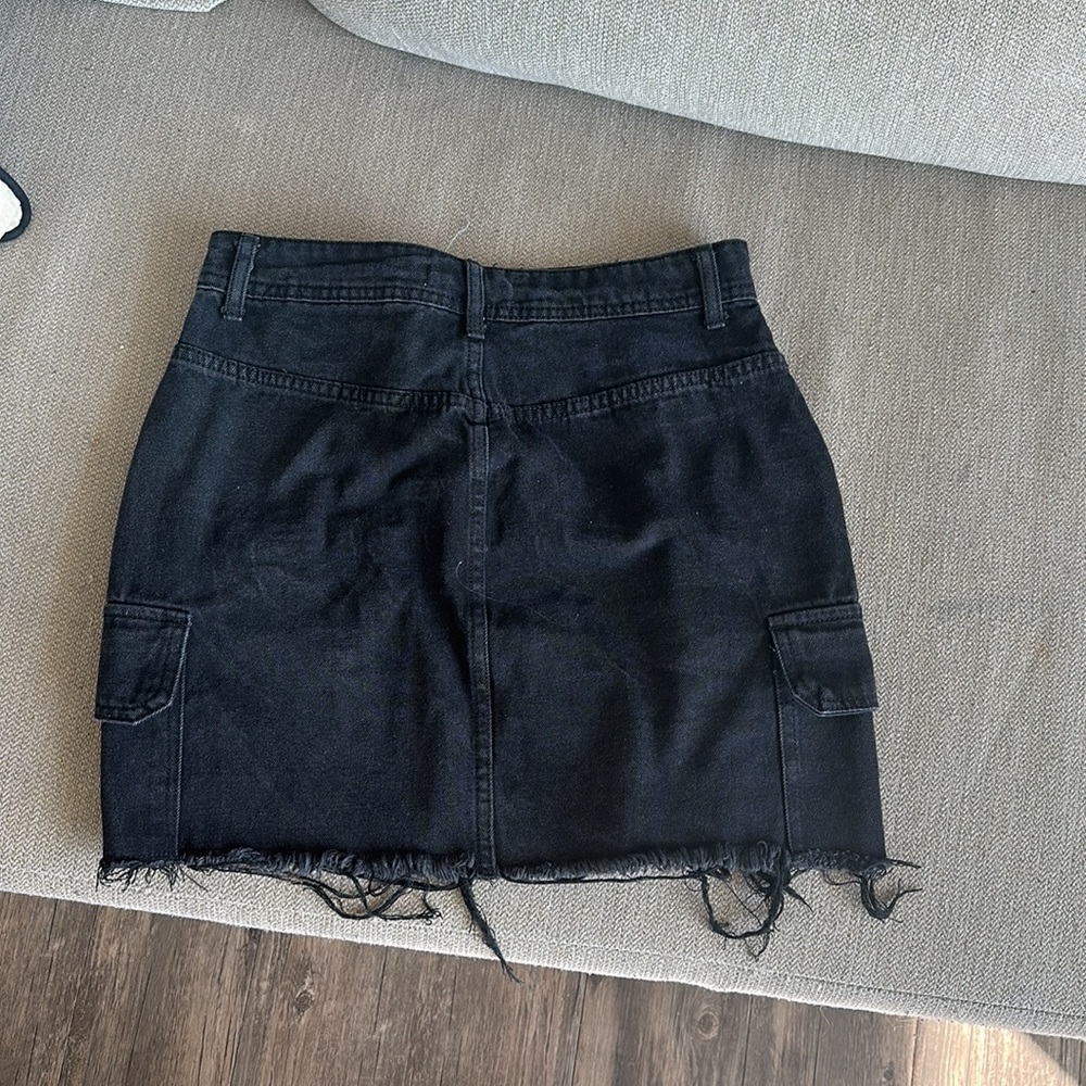 Black denim jean skirt size medium from SWS - Picture 2 of 2